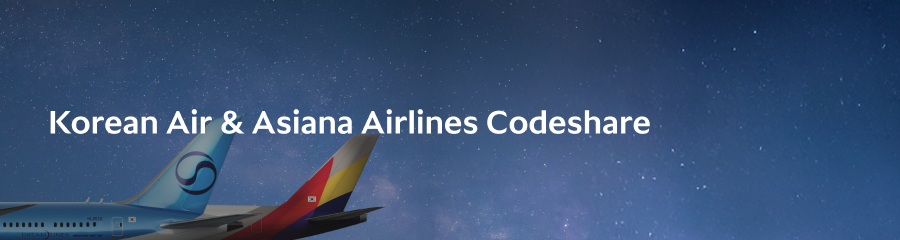 Korean Air & Asiana Airlines Codeshare